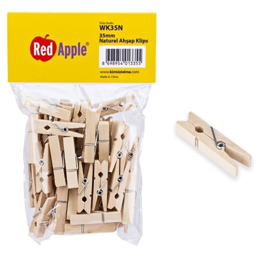 Red Apple Tahta Mandal Büyük Naturel 28*288Red Apple Tahta Mandal Büyük Naturel 28*288 - Kirtasiyem NetEv ve Yaşam