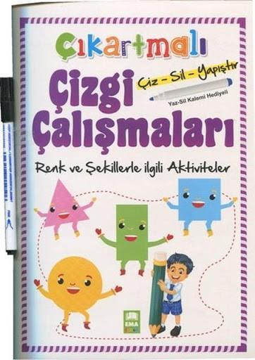 Renk ve Şekillerle İlgili Aktiviteler - Çıkartmalı Çizgi ÇalışmalarıRenk ve Şekillerle İlgili Aktiviteler - Çıkartmalı Çizgi Çalışmaları - Kirtasiyem.netOkul Çağı 6-10 Yaş 