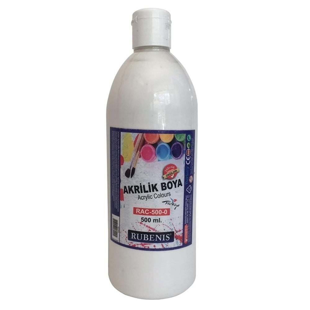Rubenis Akrilik Boya 500 Ml. Şişe -BeyazRubenis Akrilik Boya 500 Ml. Şişe -Beyaz - Kırtasiyem.netAkrilik Boyalar	