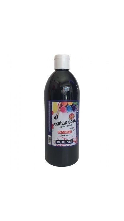 Rubenis Akrilik Boya 500 Ml. Şişe -SiyahRubenis Akrilik Boya 500 Ml. Şişe -Siyah - Kırtasiyem.netAkrilik Boyalar	
