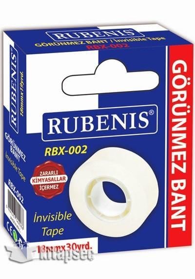 Rubenis Bant Görünmez Kutulu 18X30 Rbx-002Rubenis Bant Görünmez Kutulu 18X30 Rbx-002 - Kirtasiyem.netŞeffaf Bantlar