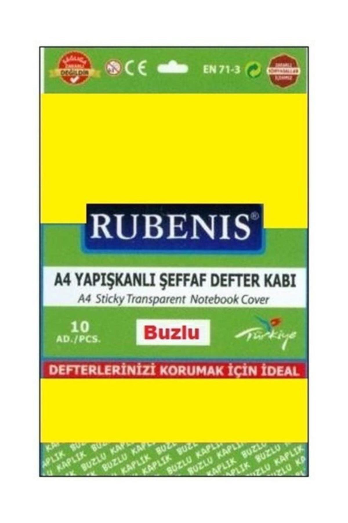 Rubenis Defter Kabı A4 Buzlu Yapışkanlı Şeffaf Sarı 10'luRubenis Defter Kabı A4 Buzlu Yapışkanlı Şeffaf Sarı 10'lu - Kirtasiyem.netDefter Kapları