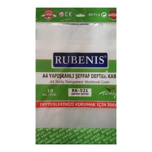 Rubenis Defter Kabı A4 Buzlu Yapışkanlı Şeffaf Kırmızı 10'luRubenis Defter Kabı A4 Buzlu Yapışkanlı Şeffaf Kırmızı 10'lu - Kirtasiyem.netDefter Kapları