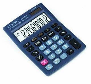 Rubenis Hesap Makinesi Masa Tipi 12 Haneli Sb 1216Rubenis Hesap Makinesi Masa Tipi 12 Haneli Sb 1216 - Kirtasiyem NetHesap Makineleri