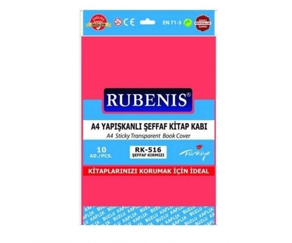 Rubenis Kitap Kabı A4 Yapışkanlı Buzlu Şeffaf Kırmızı 10 LuRubenis Kitap Kabı A4 Yapışkanlı Buzlu Şeffaf Kırmızı 10 Lu - Kirtasiyem.netKitap Kapları