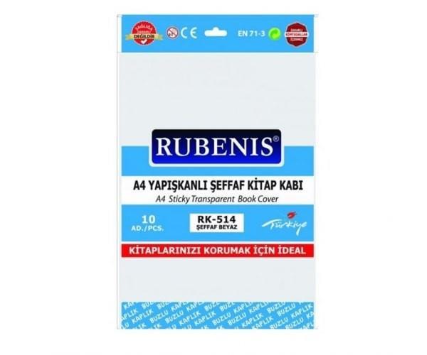 Rubenis  Kitap Kabı Beyaz A4 Yapışkanlı Buzlu Şeffaf*10Rubenis  Kitap Kabı Beyaz A4 Yapışkanlı Buzlu Şeffaf*10 - Kirtasiyem.netKitap Kapları