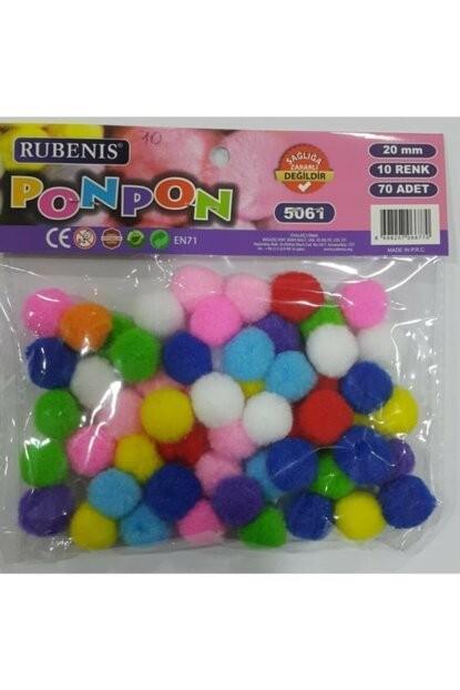 Rubenis Ponpon 20 Mm 10 Renk Karışık 70 LiRubenis Ponpon 20 Mm 10 Renk Karışık 70 Li - Kirtasiyem.netPonponlar