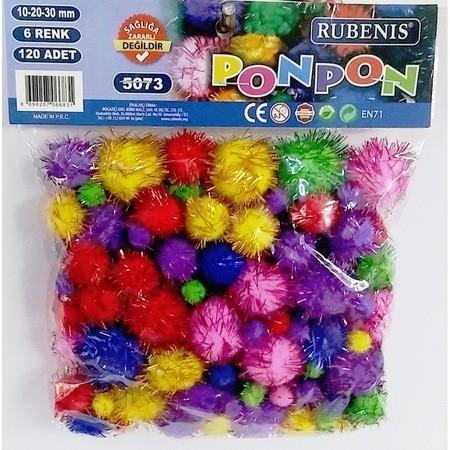 Rubenis Ponpon Metalik 6 Renk Karışık 120 LiRubenis Ponpon Metalik 6 Renk Karışık 120 Li - Kirtasiyem.netPonponlar