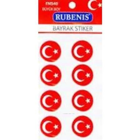 Rubenis Sticker Büyük Yuvarlak Bayrak Figürlü Fms-40Rubenis Sticker Büyük Yuvarlak Bayrak Figürlü Fms-40 - Kirtasiyem NetStickerlar