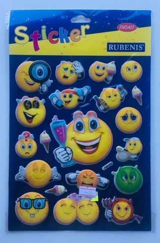 Rubenis Sticker Farklı Ebat ve Şekillerde Gülenyüz Figürlü Fms-405Rubenis Sticker Farklı Ebat ve Şekillerde Gülenyüz Figürlü Fms-405 - Kirtasiyem NetStickerlar