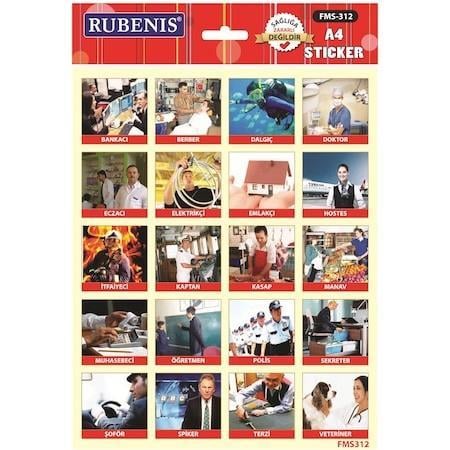 Rubenis Sticker Meslek Resimli Fms-312Rubenis Sticker Meslek Resimli Fms-312 - Kirtasiyem.netStickerlar