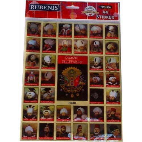 Rubenis Sticker Osmanlı Padişahları Portresi Fms-306Rubenis Sticker Osmanlı Padişahları Portresi Fms-306 - Kirtasiyem NetStickerlar