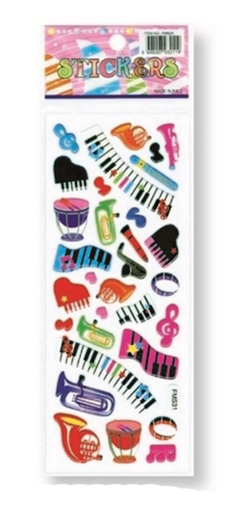 Rubenis Sticker Renkli Müzik Ekipmanları Figürlü Fms-31Rubenis Sticker Renkli Müzik Ekipmanları Figürlü Fms-31 - Kirtasiyem NetStickerlar