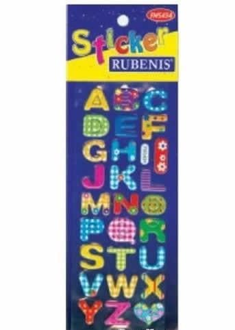 Rubenis Sticker Simli Büyük Harf Figürlü  Fms-434Rubenis Sticker Simli Büyük Harf Figürlü  Fms-434 - Kirtasiyem NetStickerlar