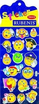 Rubenis Sticker Simli Şekilli Gülenyüz Figürülü Fms-410Rubenis Sticker Simli Şekilli Gülenyüz Figürülü Fms-410 - Kirtasiyem NetStickerlar