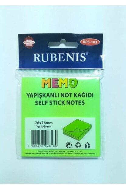 Rubenis Yapışkanlı Not Kağıdı 76X76 - Fosforlu Yeşil  RPS-103Rubenis Yapışkanlı Not Kağıdı 76X76 - Fosforlu Yeşil  RPS-103 - Kirtasiyem.netYapışkanlı Not Kağıtları