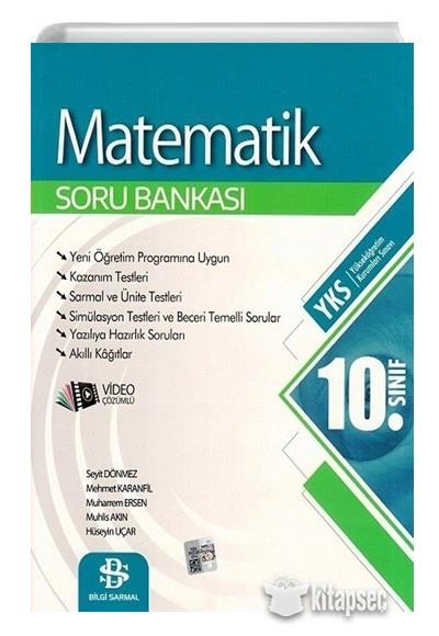 Sarmal 10. Sınıf Matematik Soru Bankası Video Çözümlü Bilgi Sarmal 10. Sınıf Matematik Soru Bankası Video Çözümlü Bilgi  - Kirtasiyem.net10.Sınıf