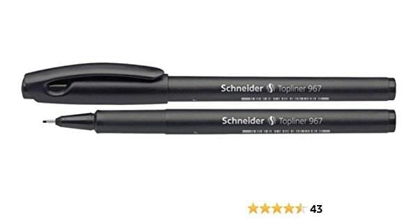 Schneider Topliner 967 Fiber Uçlu Kalem 0.4 Mm Siyah 9671Schneider Topliner 967 Fiber Uçlu Kalem 0.4 Mm Siyah 9671 - Kırtasiyem.netKeçeli Kalemler