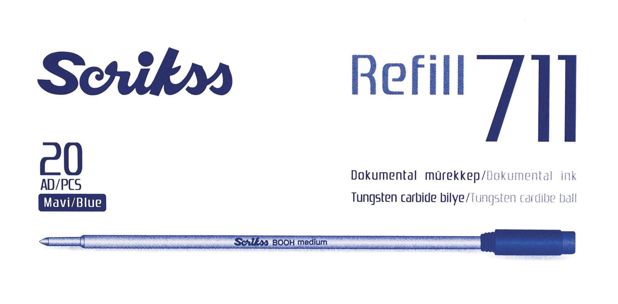 Scrikss 711 Tükenmez Kalem Refili Mavi (1 Adet)Scrikss 711 Tükenmez Kalem Refili Mavi (1 Adet) - Kirtasiyem.netTükenmez Kalemler