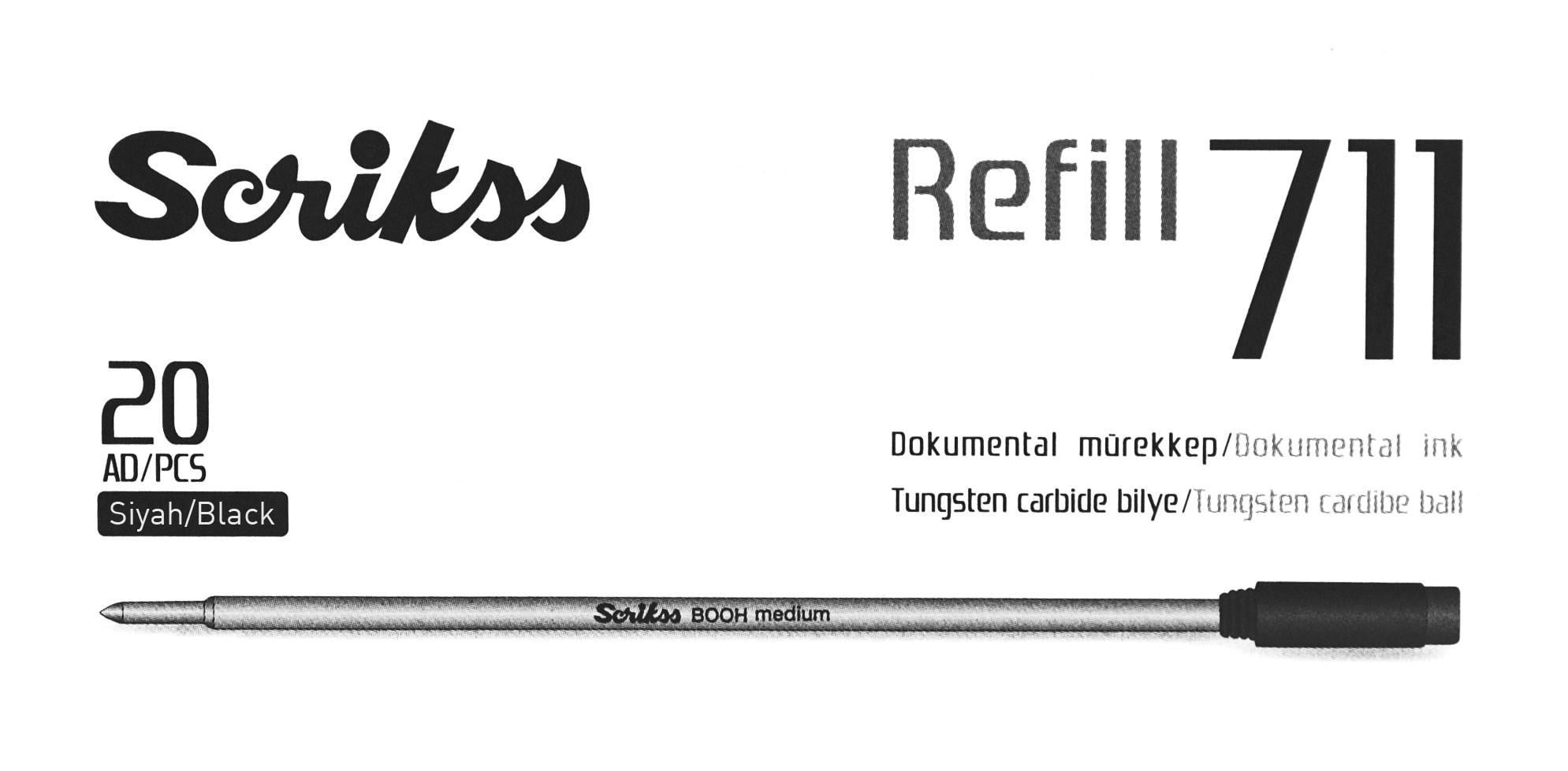 Scrikss 711 Tükenmez Kalem Refili Siyah (1 Adet)Scrikss 711 Tükenmez Kalem Refili Siyah (1 Adet) - Kirtasiyem.netTükenmez Kalemler