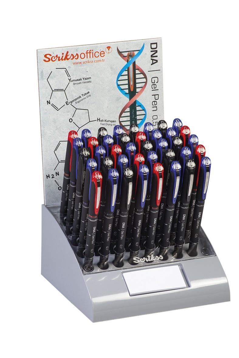 Scrikss Dna Jel Kalem 0.5+0.7 Mm 3 Renk Karışık(1 ADET)Scrikss Dna Jel Kalem 0.5+0.7 Mm 3 Renk Karışık*40 - Kirtasiyem.netJel Kalemler