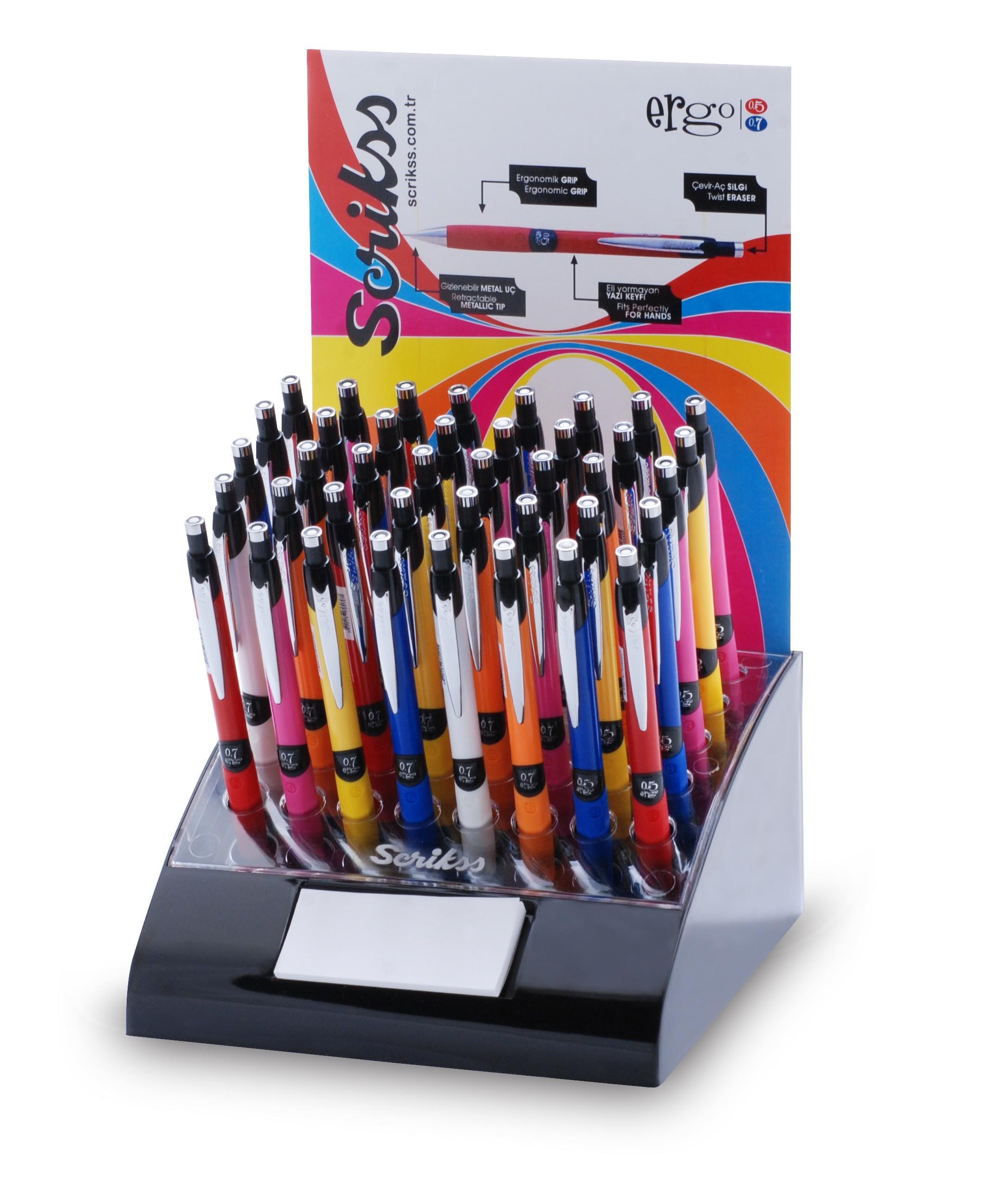 Scrikss Ergo Color Versatil Kalem 40 Lı StandScrikss Ergo Color Versatil Kalem 40 Lı Stand - Kirtasiyem.netVersatil ( Uçlu ) Kalemler