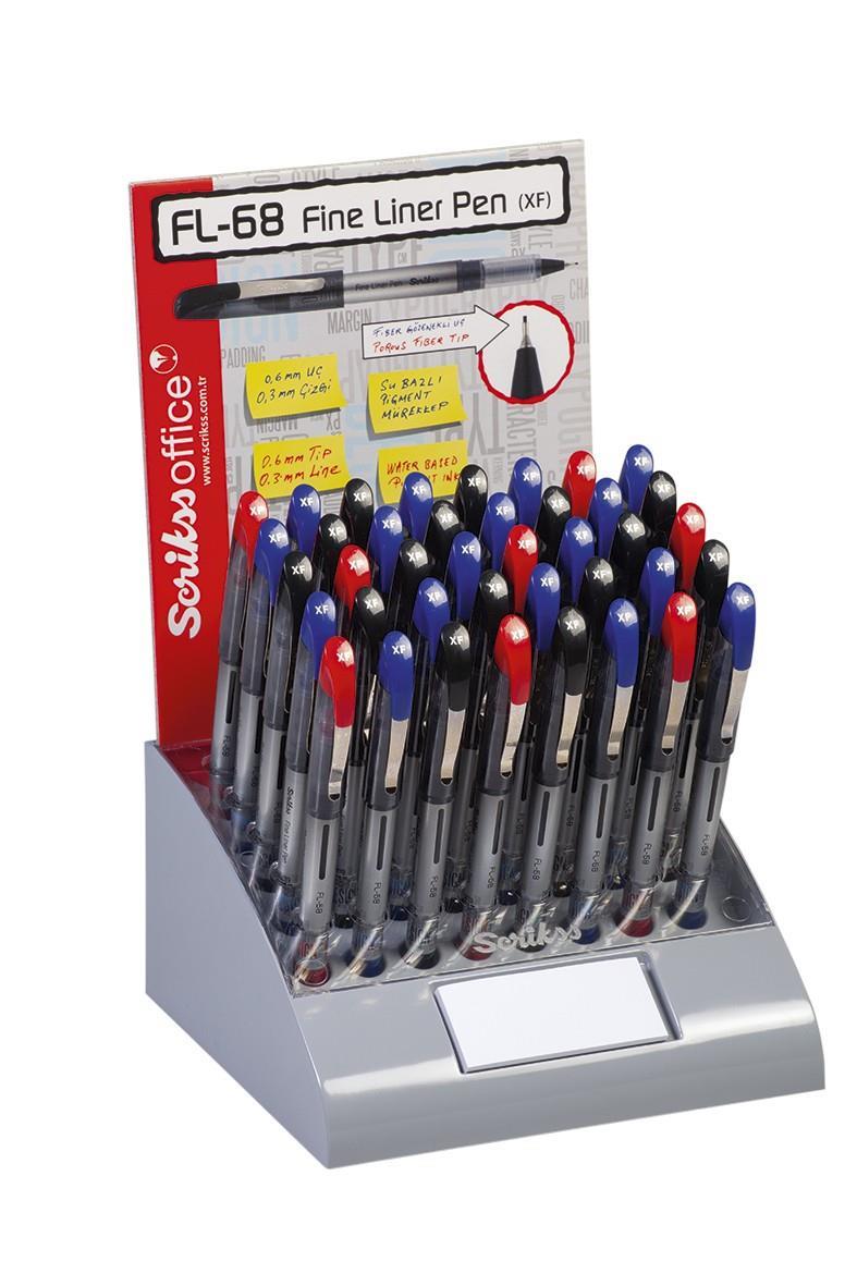 Scrikss Fl-68 Fineliner Kalem (M) 40 Lı StandScrikss Fl-68 Fineliner Kalem (M) 40 Lı Stand - Kırtasiyem.netDövme Kalemleri