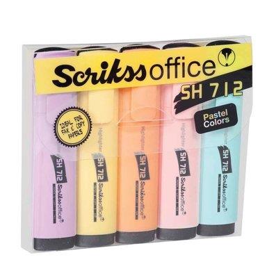 Scrikss Fosforlu Kalem SH712 Pastel 5 Li BlisterScrikss Fosforlu Kalem SH712 Pastel 5 Li Blister - Kirtasiyem.netFosforlu Kalemler