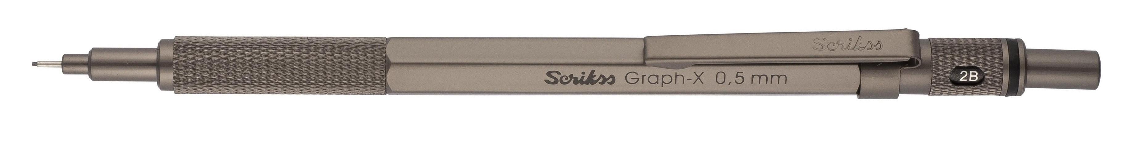 Scrikss Graph-X Versatil Kalem 0,5 Mm Kurşun Gri Şeffaf AmbalajScrikss Graph-X Versatil Kalem 0,5 Mm Kurşun Gri Şeffaf Ambalaj - Kirtasiyem.netVersatil ( Uçlu ) Kalemler