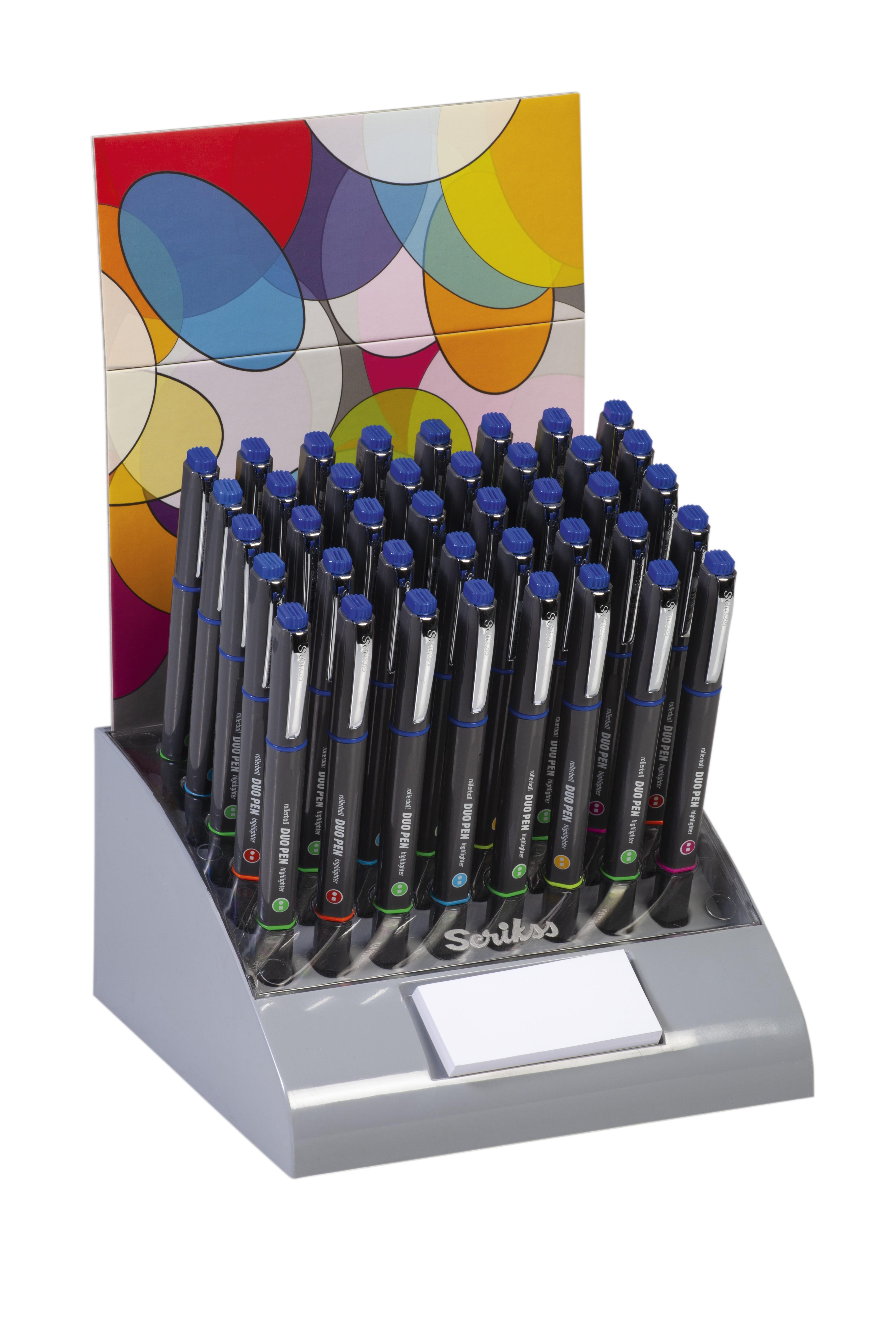 Scrikss Roller&Fosforlu Kalem Duopen (2 in 1) Mavi Kutu 40 Lı StandScrikss Roller&Fosforlu Kalem Duopen (2 in 1) Mavi Kutu 40 Lı Stand - Kirtasiyem.netRoller(Pilot)Kalem