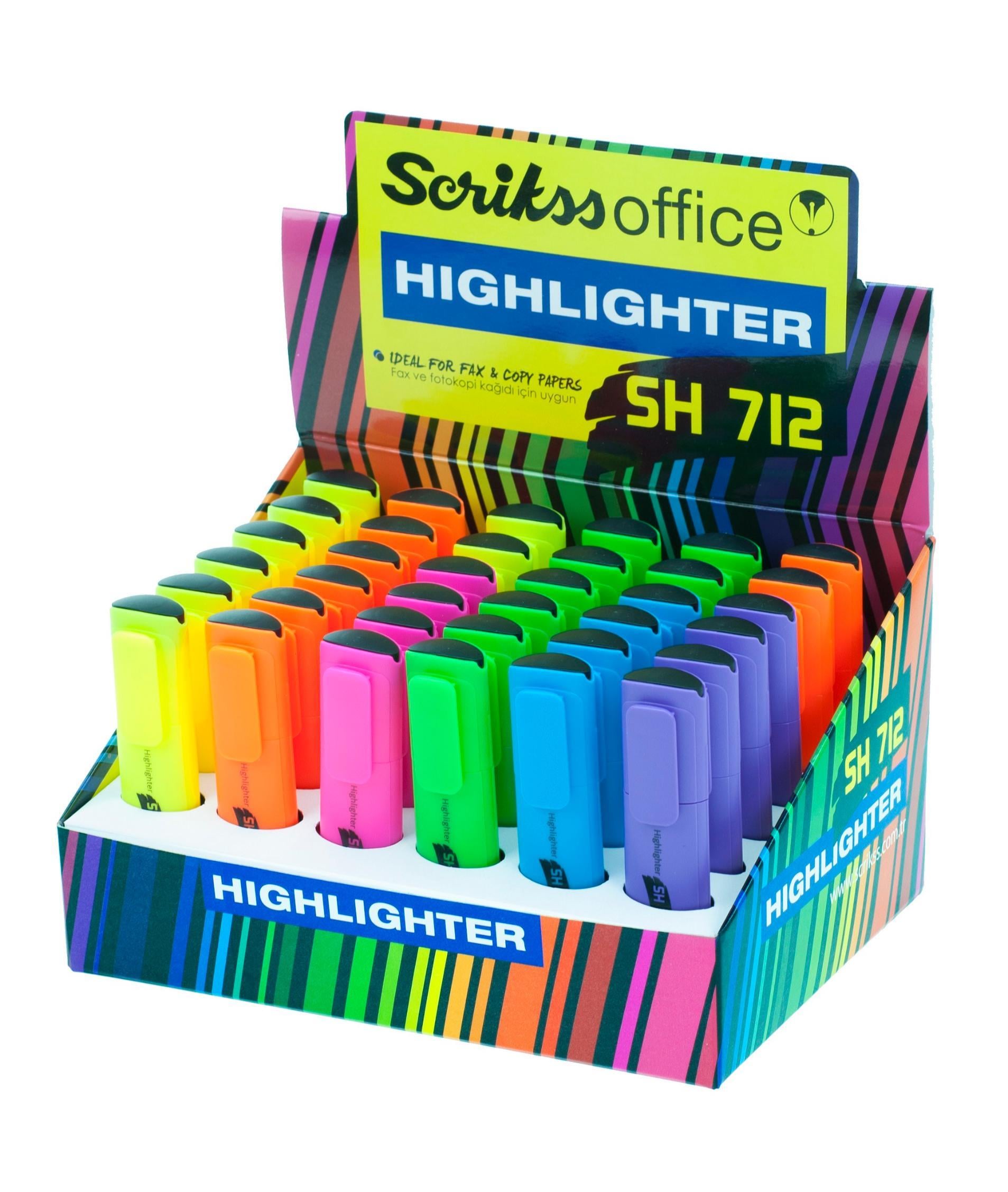 Scrikss Sh712 Pastel Fosforlu Kalem 36 Lık AmbalajScrikss Sh712 Pastel Fosforlu Kalem 36 Lık Ambalaj - Kirtasiyem.netFosforlu Kalemler
