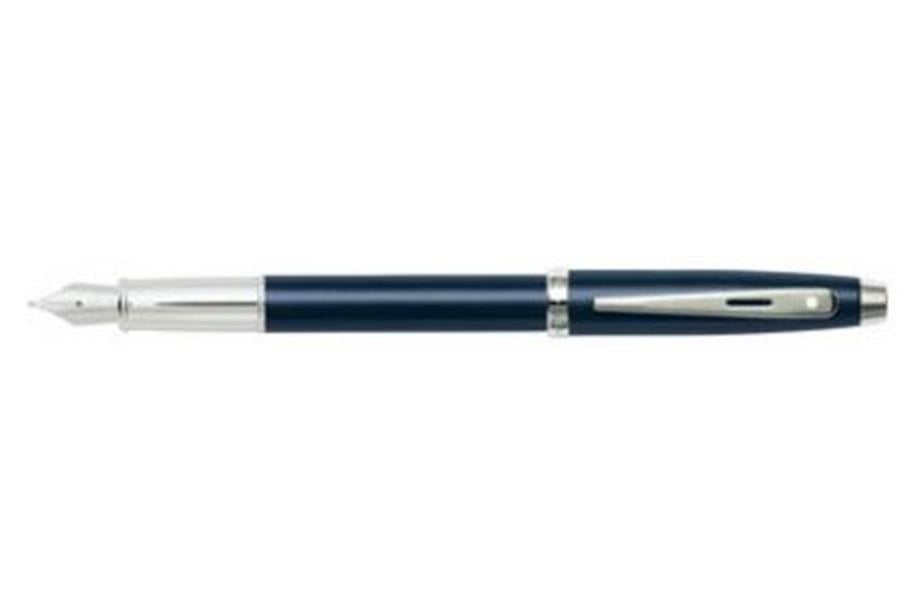 Sheaffer Dolma Kalem 100 Mat Lacivert Mavi Gövde,Krom Kapak,Nikel Klips 9318-0Sheaffer Dolma Kalem 100 Mat Lacivert Mavi Gövde,Krom Kapak,Nikel Klips 9318-0 - Kirtasiyem.netDolma Kalemler