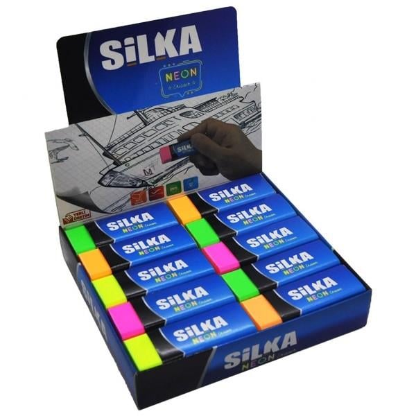 Silka - Silgy Neon Silgi 4 Renk_30   Art.23Silka - Silgy Neon Silgi 4 Renk *30 Art.23 - Kirtasiyem.netSilgiler