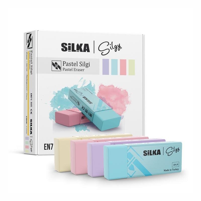Silka - Silgy Pastel Silgi 4 Renk_20 Art.4Silka - Silgy Pastel Silgi 4 Renk *20 Art.4 - Kirtasiyem.netSilgiler