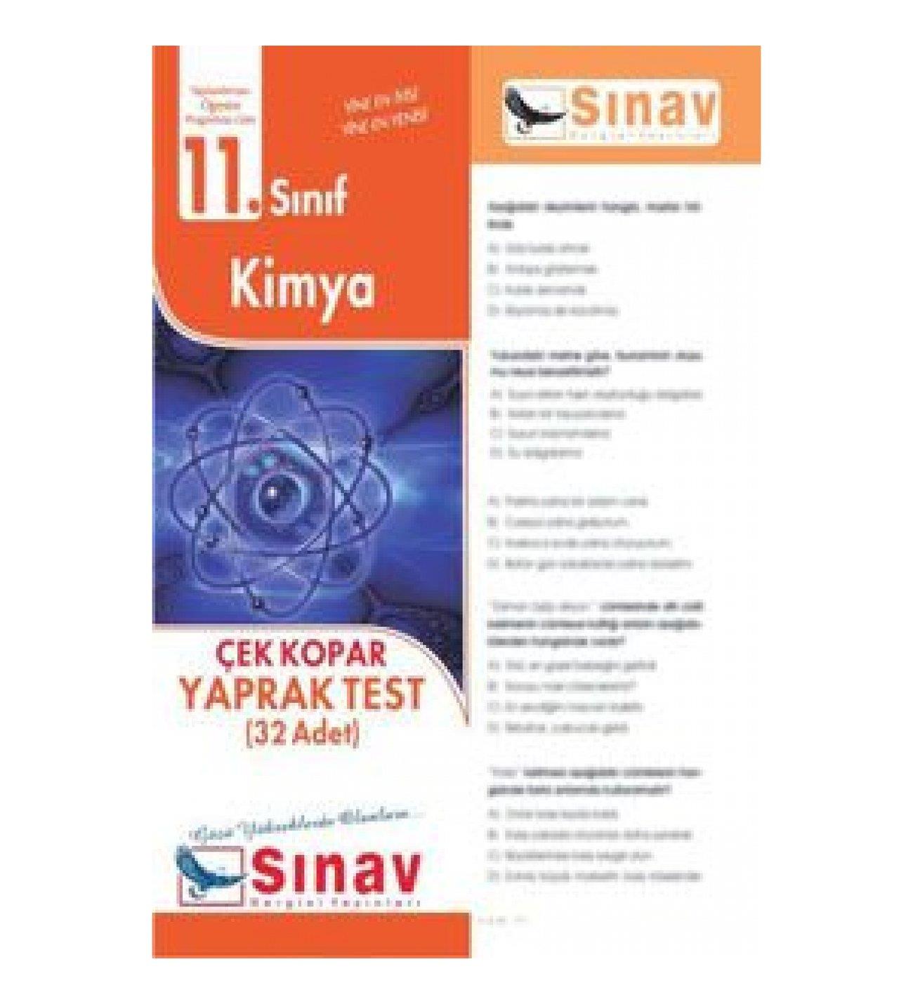 Sınav 11. Sınıf Kimya Yaprak Test 24 TestSınav 11. Sınıf Kimya Yaprak Test 24 Test - Kirtasiyem.net11.Sınıf