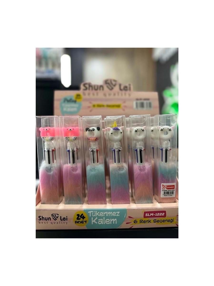 Slm 1222-36 Peluş 6 Renk Tükenmez KalemSlm 1222-36 Peluş 6 Renk Tükenmez Kalem - Kirtasiyem.netTükenmez Kalemler