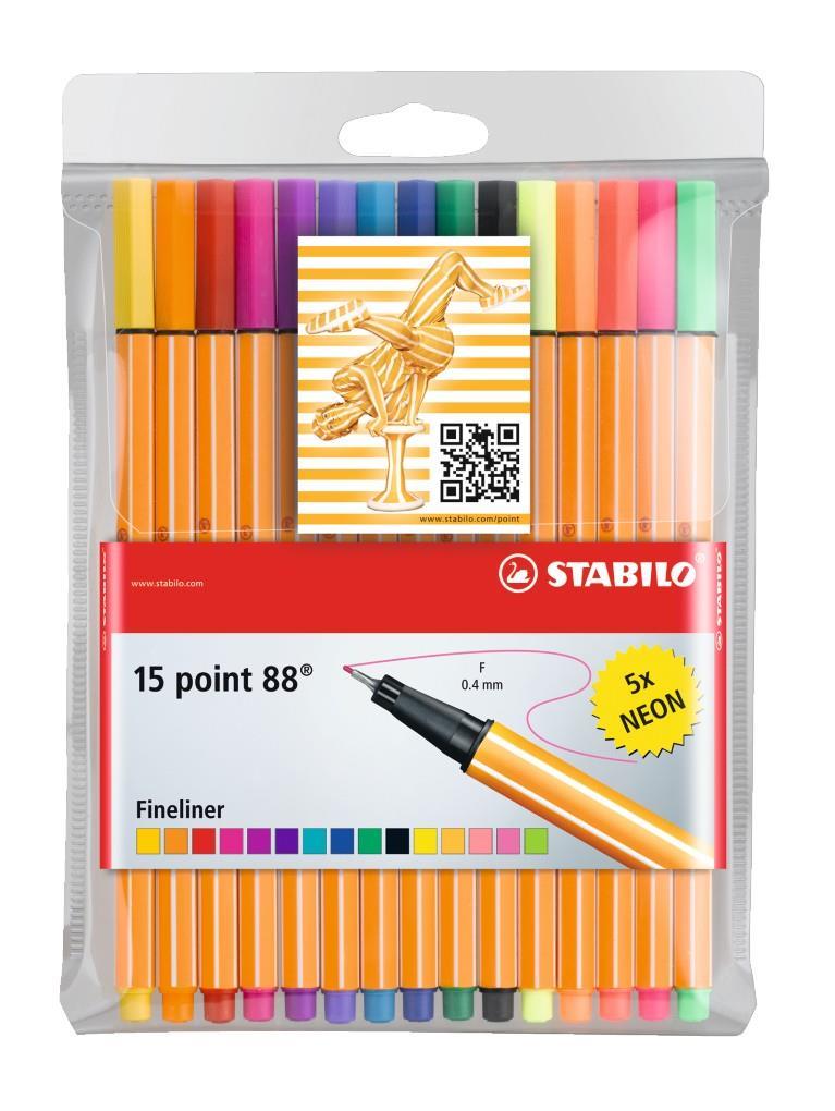Stabilo Fineliner 10+5 Renk 8815-1Stabilo Fineliner 10+5 Renk 8815-1 - Kirtasiyem.netDövme Kalemleri