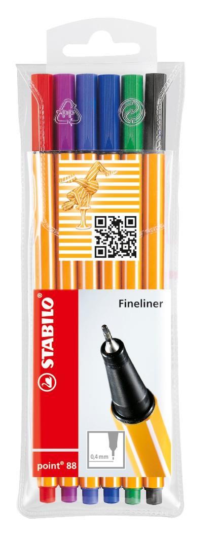 Stabilo Fineliner 6 Renk Askılı 88/6Stabilo Fineliner 6 Renk Askılı 88/6 - Kirtasiyem.netDövme Kalemleri