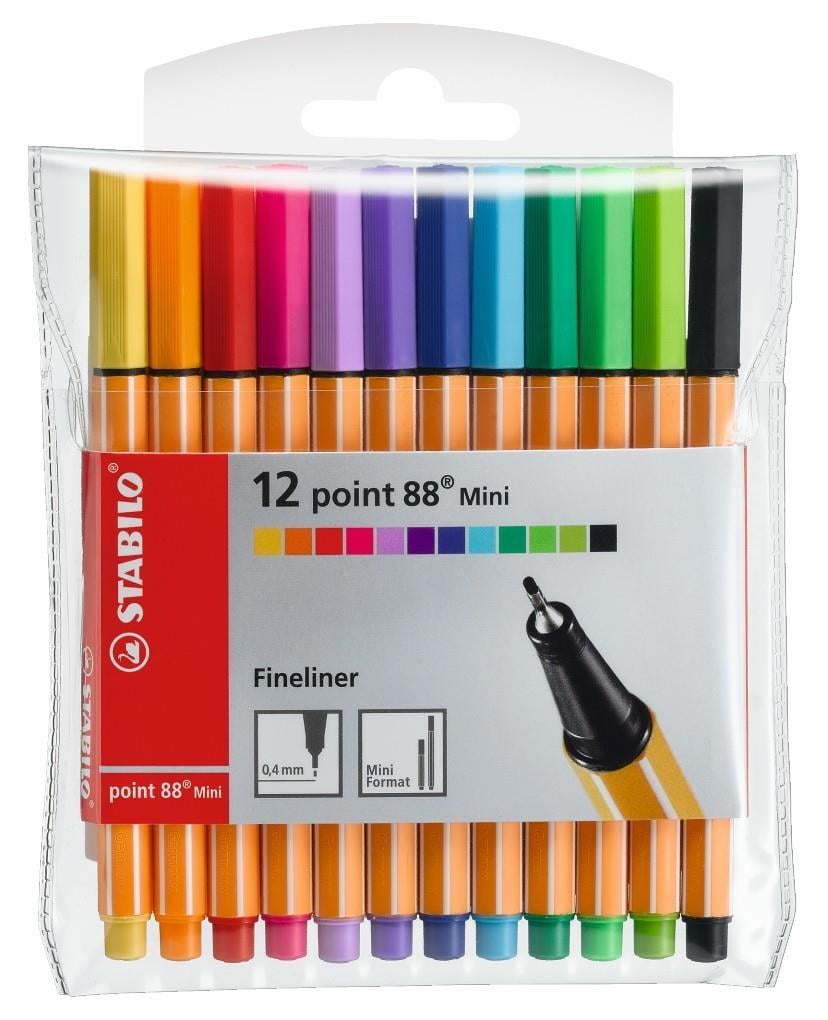 Stabilo Fineliner Mini Askılı 12 Renk 88/12Stabilo Fineliner Mini Askılı 12 Renk 88/12 - Kirtasiyem.netDövme Kalemleri