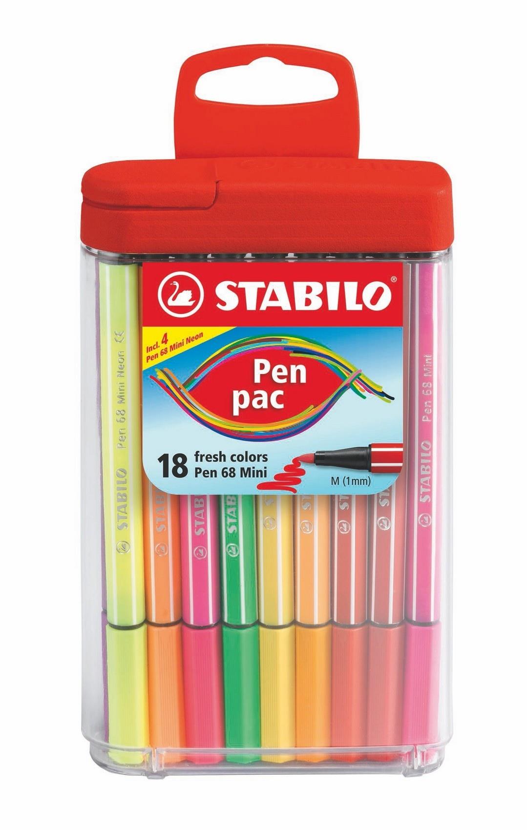 Stabilo Fineliner Pen 68 668/18 Mini Pac Askılı 18 RenkStabilo Fineliner Pen 68 668/18 Mini Pac Askılı 18 Renk - Kirtasiyem.netDövme Kalemleri