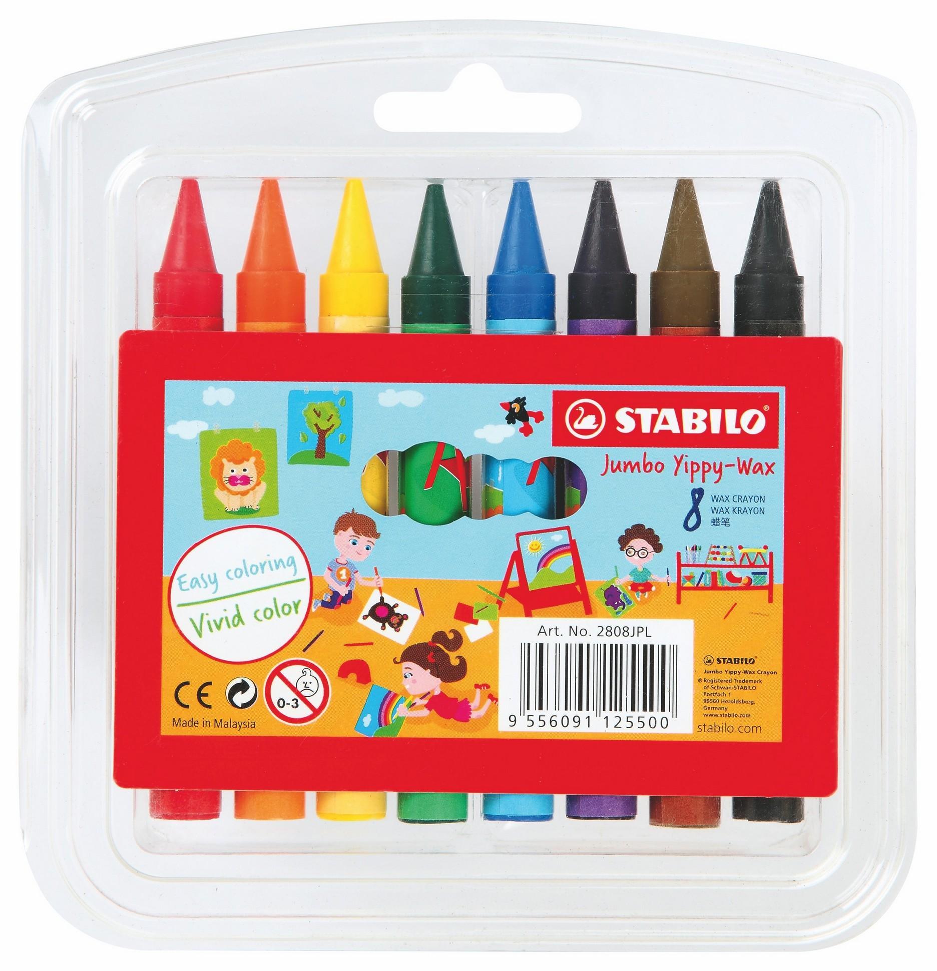 Stabilo Mum Boya Yippy-Max Kalın 8 Renk 2808JplStabilo Mum Boya Yippy-Max Kalın 8 Renk 2808Jpl - Kırtasiyem.netMum Boyalar
