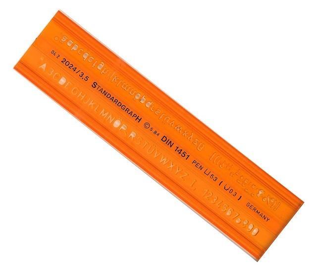 Standardgraph Yazı Şablon 3 Mm 2024/3 320243Standardgraph Yazı Şablon 3 Mm 2024/3 320243 - Kirtasiyem.netŞablonlar