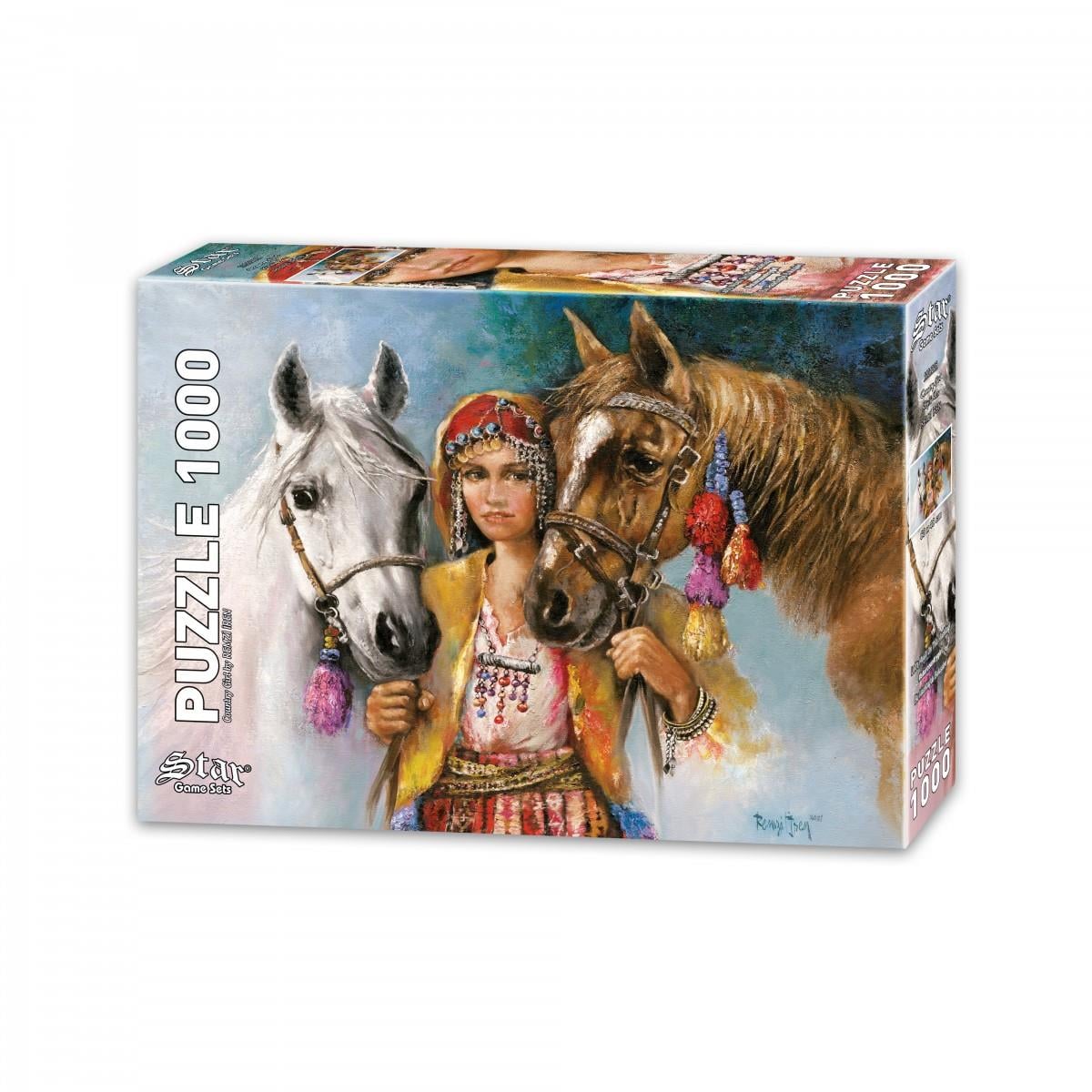 Star 1000 Parça Puzzle Köylü Kızı 1101216Ataşlar Ve Kıskaçlar