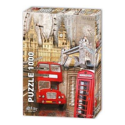 Star 1000 Parça Puzzle Londra 1101247Ataşlar Ve Kıskaçlar