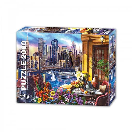 Star 2000 Parça Puzzle Uyumayan Şehir Brooklyn 1100813Ataşlar Ve Kıskaçlar