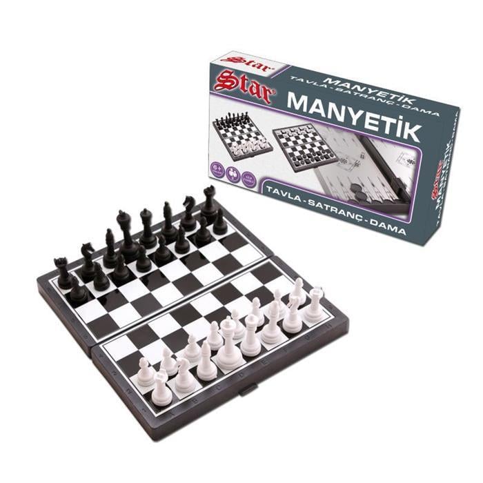 Star Manyetik Satranç - Tavla - Dama 1050170Star Manyetik Satranç - Tavla - Dama - Kirtasiyem.netAkıl Oyunları