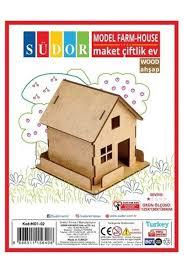 Südor Ahşap Maket Çiftlik Ev MD1-02Ahşap Ürünler