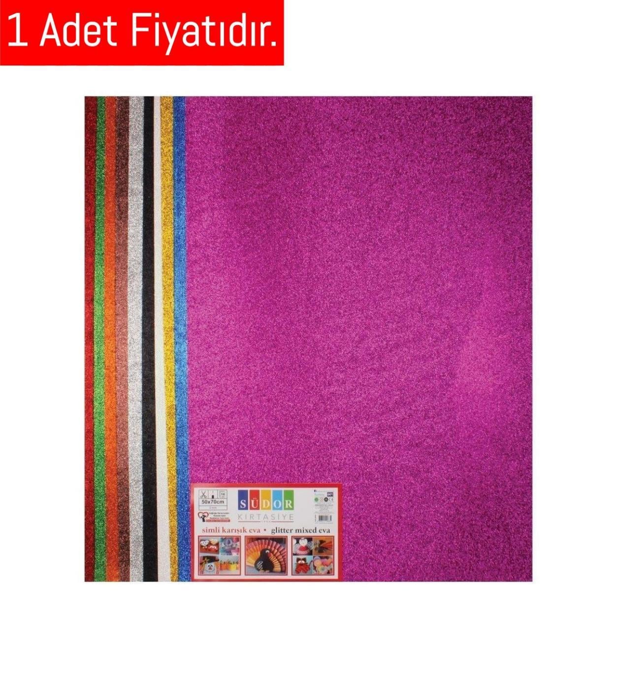 Südor Eva 50X70 Simli Yapışkanlı ( 1 ADET )10 Renk Seçeneği İle        --SK32Südor Eva 50X70 Simli Yapışkanlı ( 1 ADET )10 Renk Seçeneği İle        --SK32 - Kirtasiyem.netEvalar