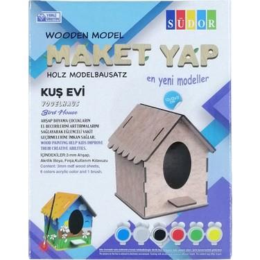 Südor Kutulu Ahşap Maket Kuş Evi Boyama Seti Küçük        --MD2-02Südor Kutulu Ahşap Maket Kuş Evi Boyama Seti Küçük MD2-02 - Kırtasiyem.netAhşap Ürünler