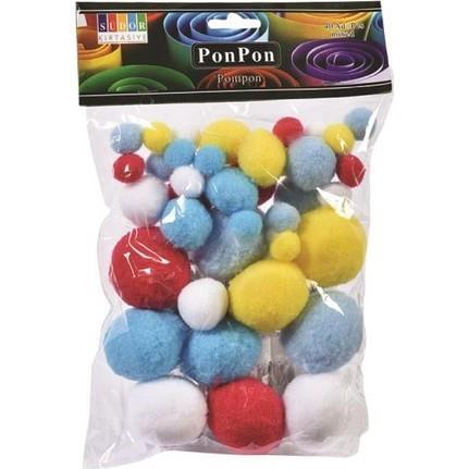 Südor Pon Pon 15-25-38 Mm 40'Lı        --SS13Südor Pon Pon 15-25-38 Mm 40'Lı        --SS13 - Kirtasiyem.netPonponlar